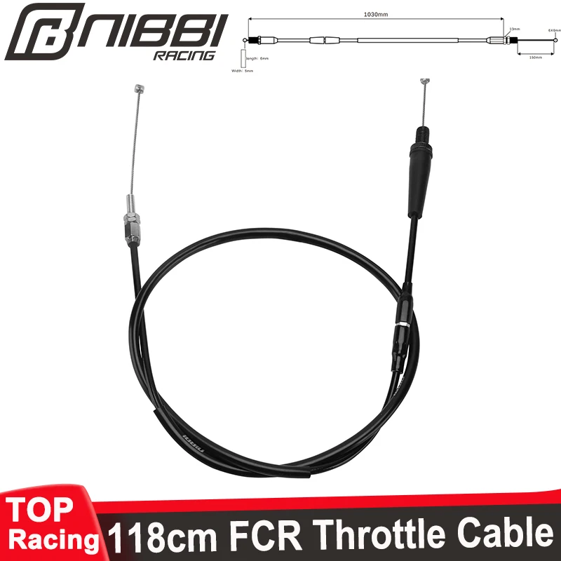 

NIBBI FCR Throttle Cable103cm/15cm Fit for FCR Carburetor