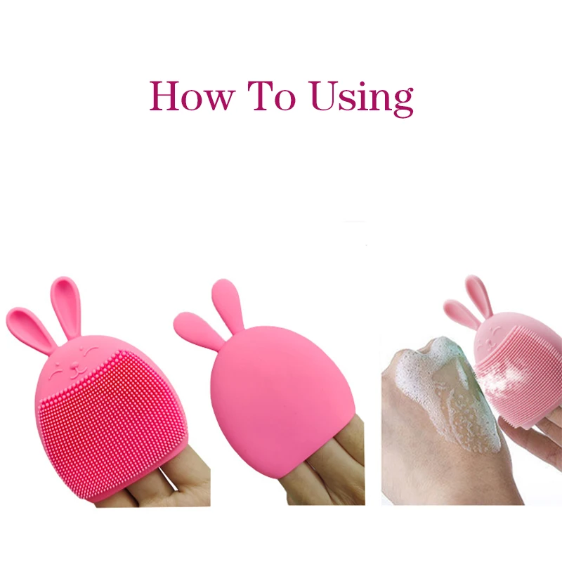 Cute Silicone Facial Scrub Cleansing Brush Scrubber for Face Washing Product Pore Cleaner Exfoliator Face Scrub Brush Skin Care