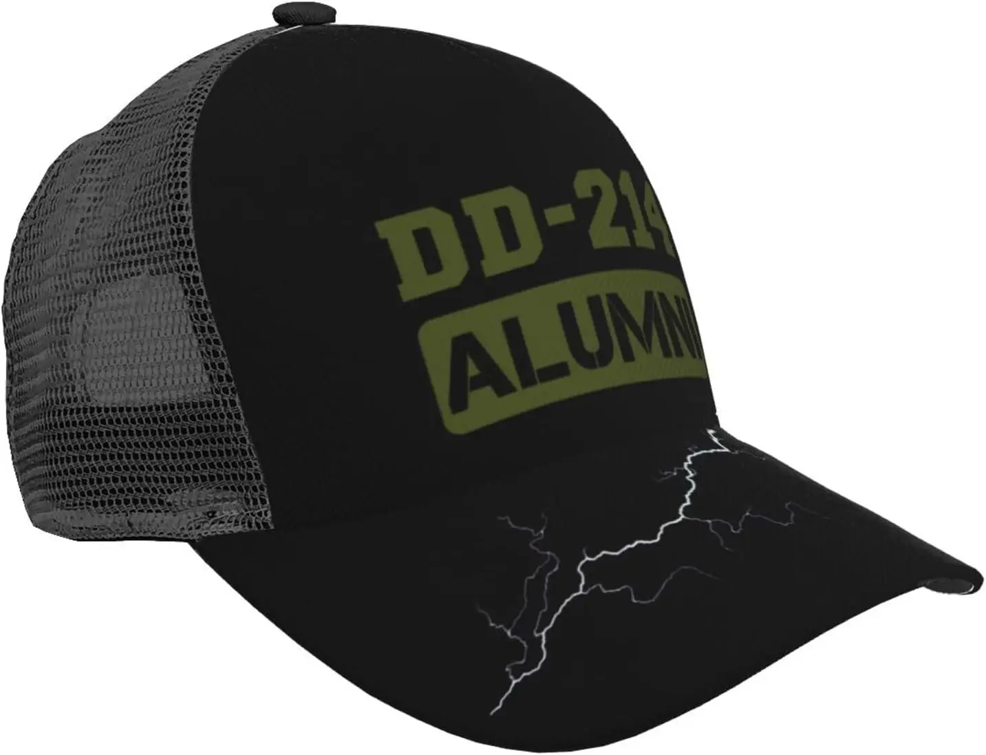 Men's Women's Baseball Cap Casual Breathable Mesh Cap Adjustable Trucker Hat Dd 214 Alumni