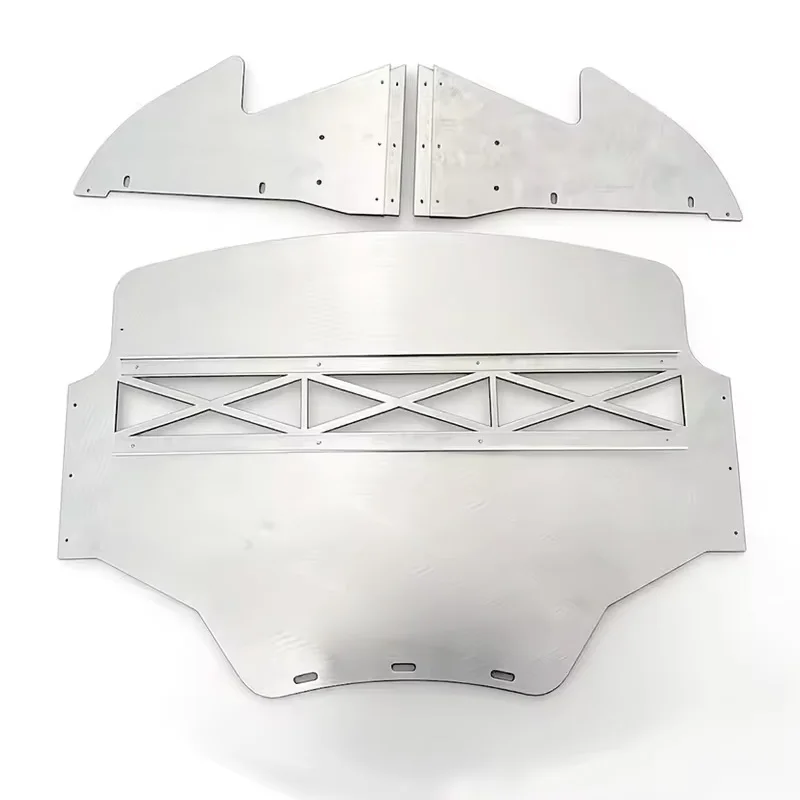 For BMW E90 E92 E93 M3 2008-2013 Engine Oil Cooler Skid Plate Under Tray Lower Guard Shield Panel Aluminum Alloy Black Silver view 6