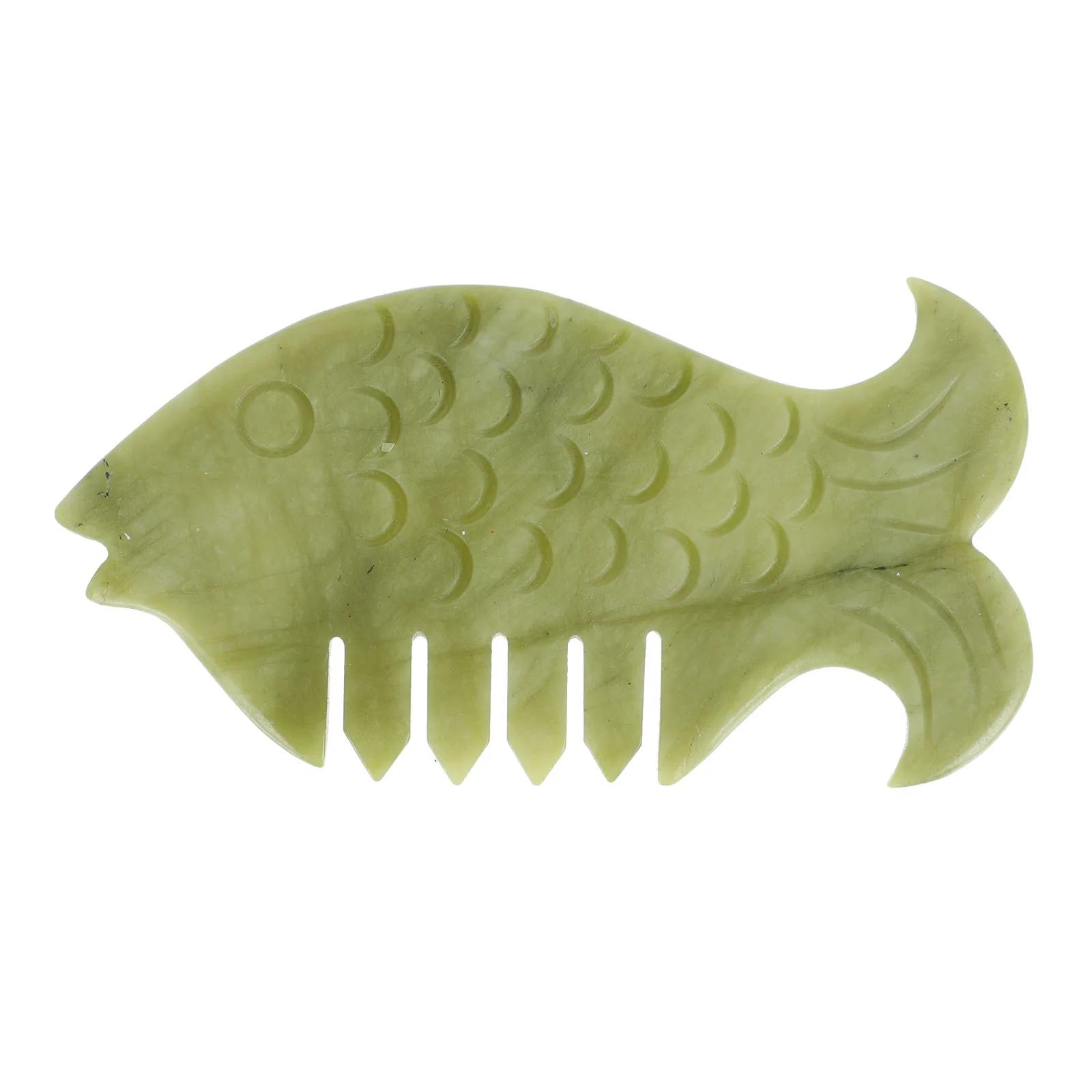 

Jade Comb Skin Care Massager Manual Acupuncture Point Tool Vintage Body Scraping Board Natural Stone Smooth Edge Design