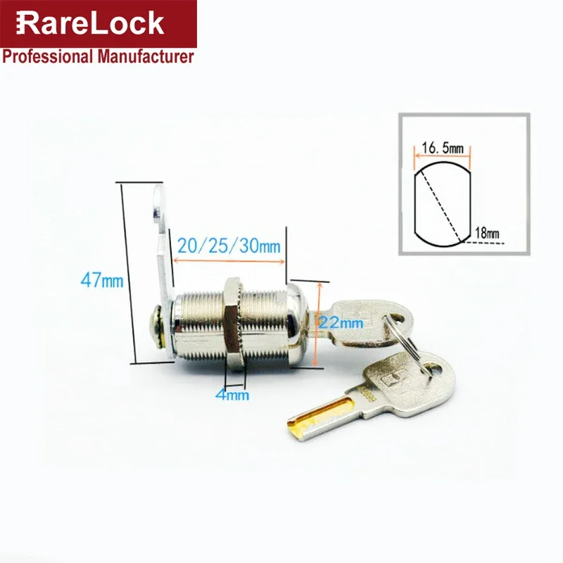 Cam Lock for Tool or Cash Box ATM Gym Cabinet Sliding Door School Locker Office Drawer Hardware Security DIY Rarelock MS486 i