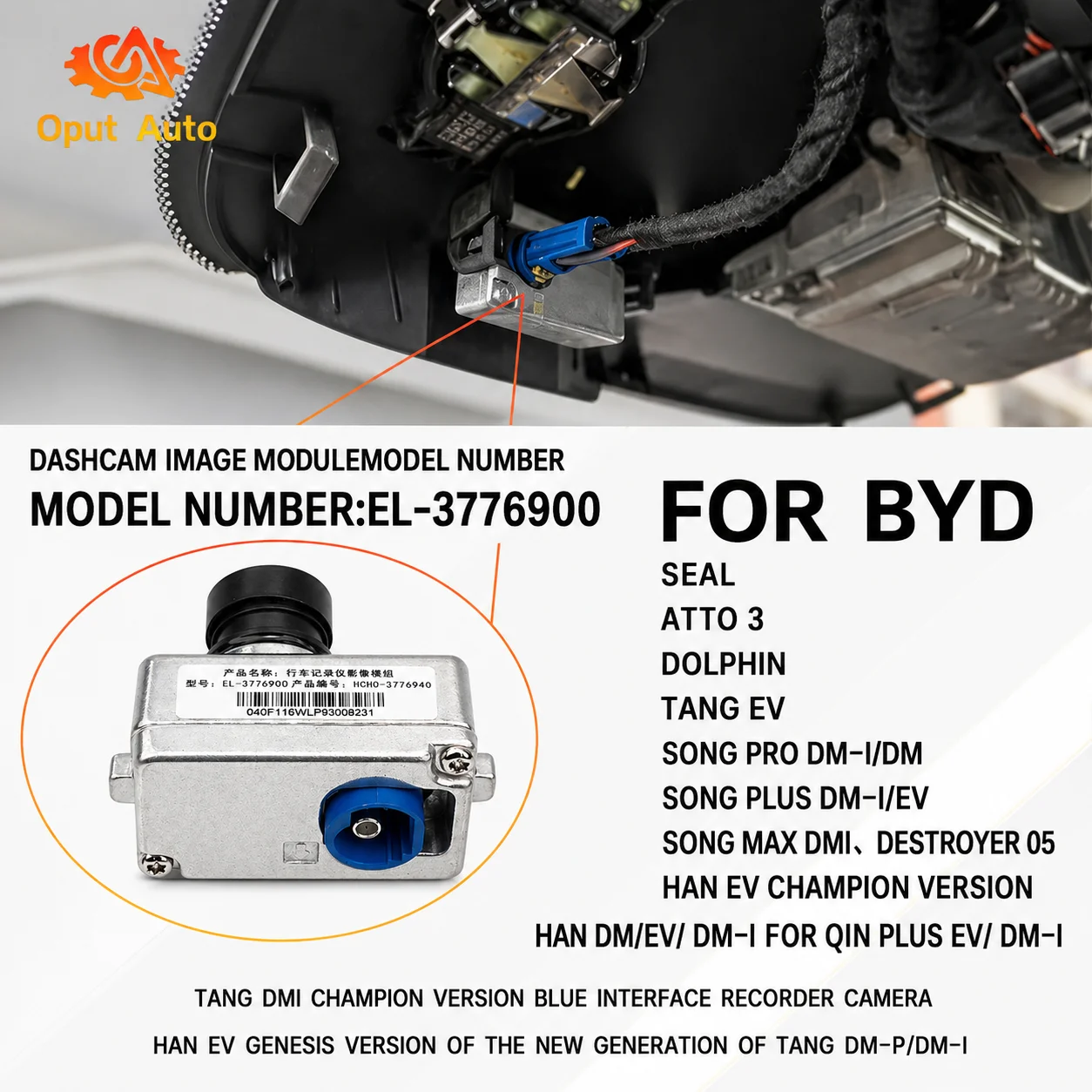 

For BYD DVR Dash Cam ADAS Plug and Play Car Camera for Dolphin Atto 3 Yuan Song Tang Seal Vehicle Recorder Accessory