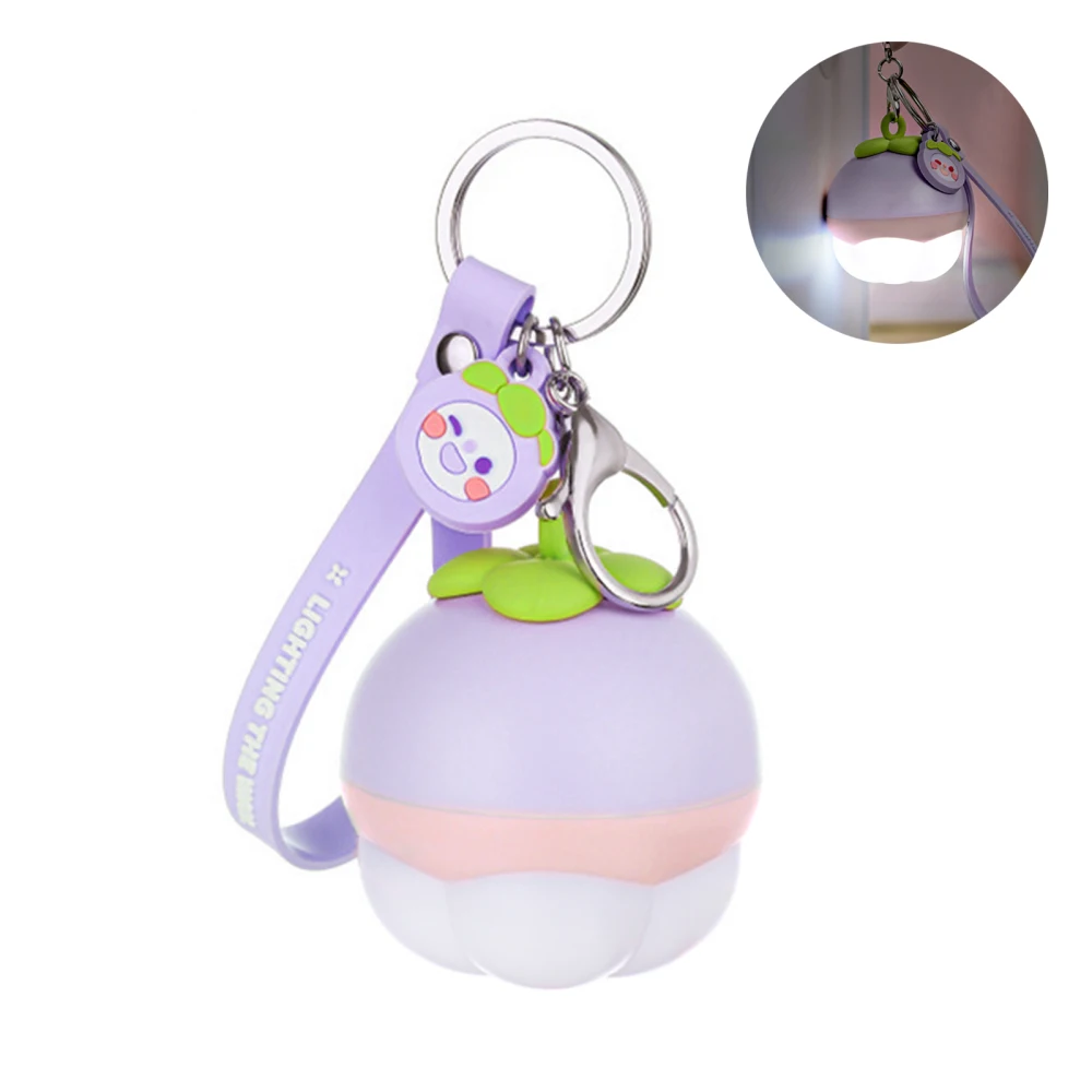 Night Light Keychain LED Flashlight Pendant Cartoon Portable Charging 5V USB Sturdy Mini 0.8w Lightweight Gifts For Children