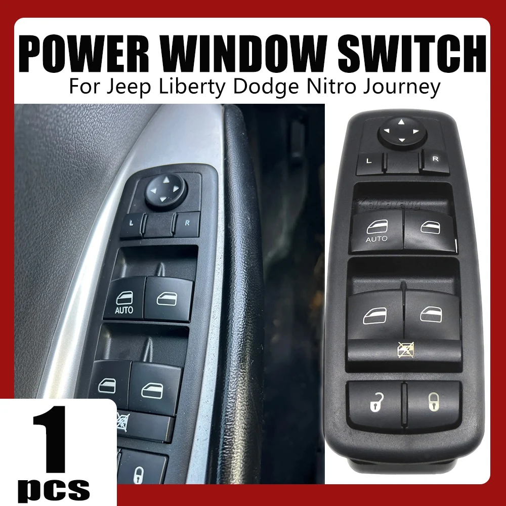 Car For Dodge Nitro Jeep Liberty KK MK2 2008 2009 2010 2011 2012 Master Power Window Switch Control Button 4602632AG 13+8 Pins