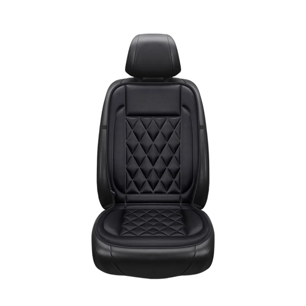 12 فولت التدفئة وسادة مقعد السيارة الكهربائية 2 والعتاد قابل للتعديل الشتاء مقعد دفئا غطاء عدم الانزلاق اكسسوارات السيارات الداخلية #3