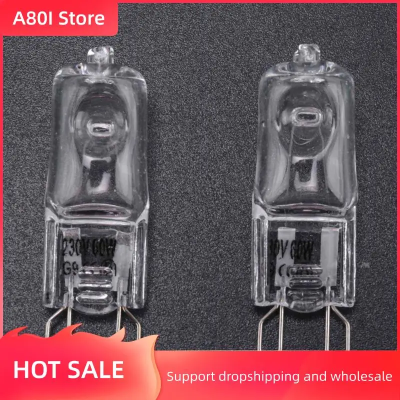 

A80I 60Pcs G9 Halogen Light Bulbs,60W Clear Halogen Lamps Dimmable,Warm White 2800K For Chandeliers,Pendants,Landscape Lights