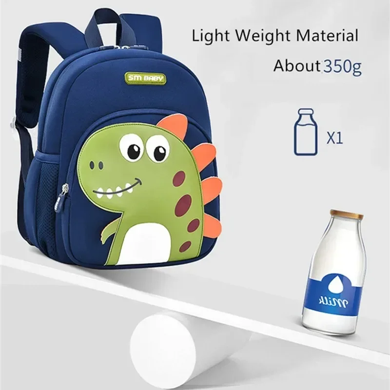 Kawaii anti-lost children school bags for boys girls cute 3d cartoon dinosaur baby school backpack small kindergarten backpack