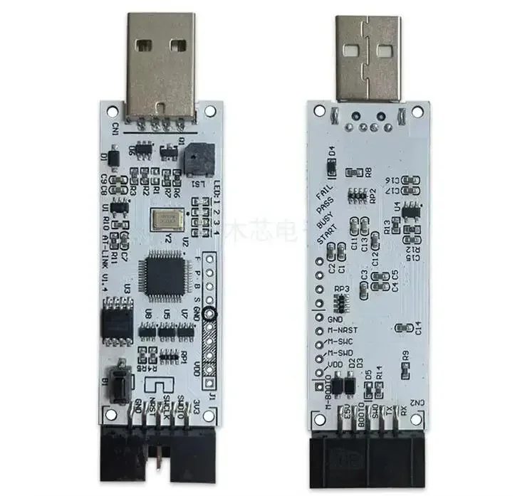 AT-LINK programmer burner simulation download tool supports online simulation and offline burning For AT32 MCU