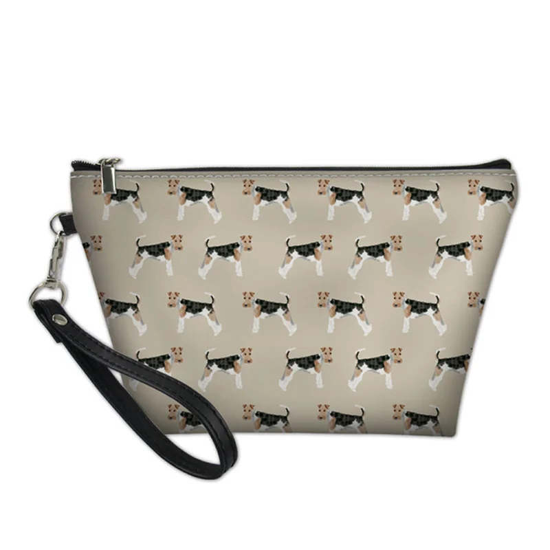 2025 Fox Terriers Dog Print Woman Cosmetic Case Women Makeup Bag Pouch Ladies Toiletry Bags Female Travel Organizer Make Up Bags