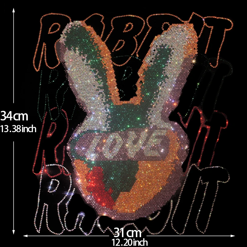 

Высококачественная футболка для глажки, джинсовая и толстовка с рисунком кролика «сделай сам», аксессуары для одежды
