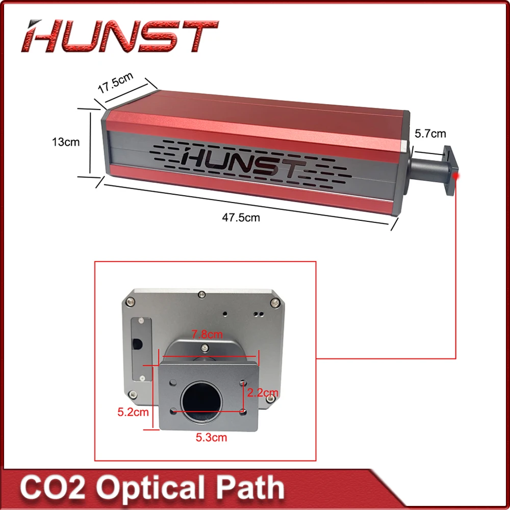 

HUNST Co2 Laser Module Path SYNRAD CRD DAVI RF Laser Source Mechanical Parts Optical Path for 10.6um CO2 Marking Machine