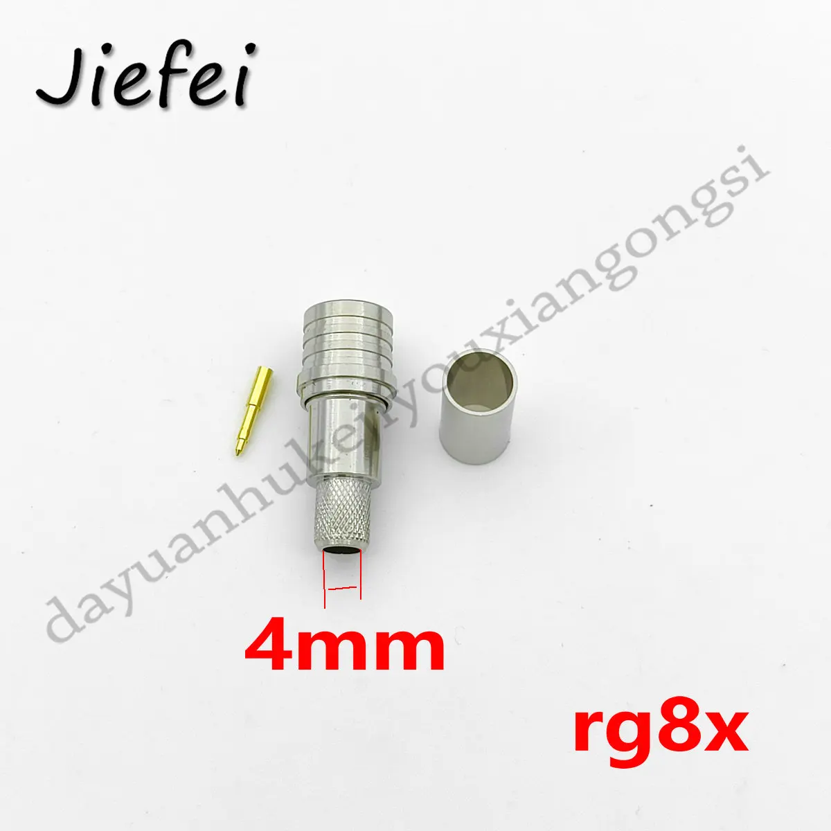 

100 Pcs QMA Crimp male Straight RF Coaxial Connector for Cable RG8X RG-8X LMR240 Rf Connector