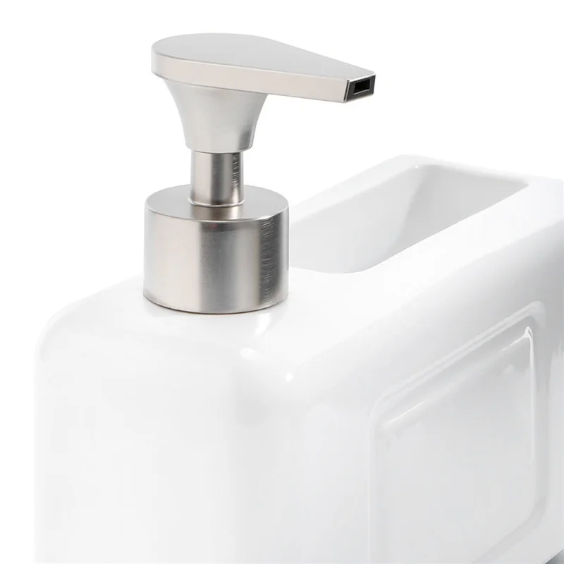 ABAH-Luxury Reusable Dishwashing Liquid Dispenser Bottle In Black , Shower Gel Dispensing Functionality For Kitchen Use