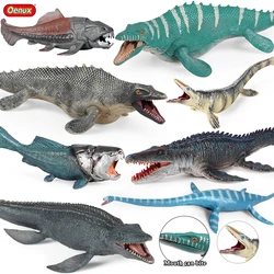 Oenux Prehistoric Ocean Dinosaur Model Mosasaurus Kronosaurus Liopleurodon Action Figure Ancient Sealife Collection Toy Kid Gift