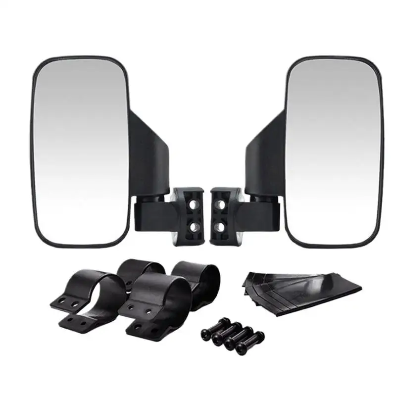 Utv Mirrors Side View Side By Side Mirrors Utv Rear View Mirrors Shatter-Proof Tempered Glass Rear View Extended Accessories