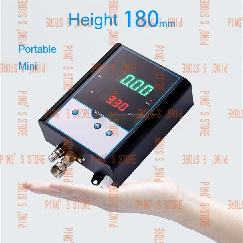 Wall-mounted Digital Tyre Pressure Gauge Automatic  Infaltor Inflation Gun Air   Tire Shop