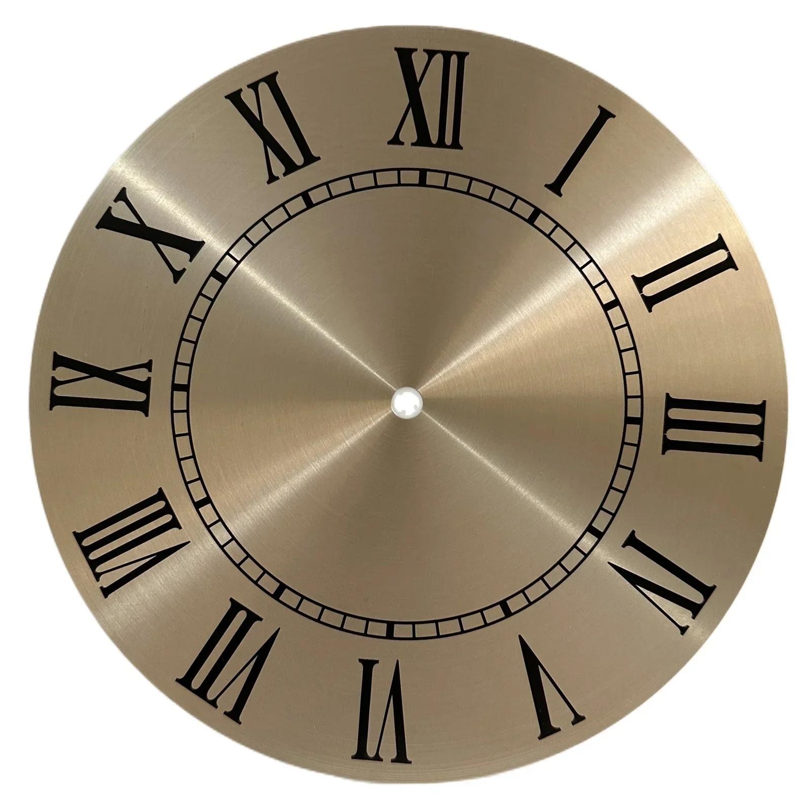 For Livingroom Bedroom Decoration Clock Dial Face Artware Aluminium Flat Profile Gold Background Roman Numeral