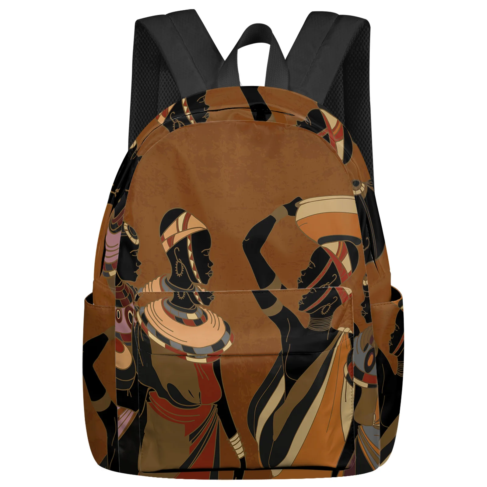 Ethnic Style African Women Black Women Backpack Teenagers Student School Bags Laptop Bag Women's Casual Travel Backpack