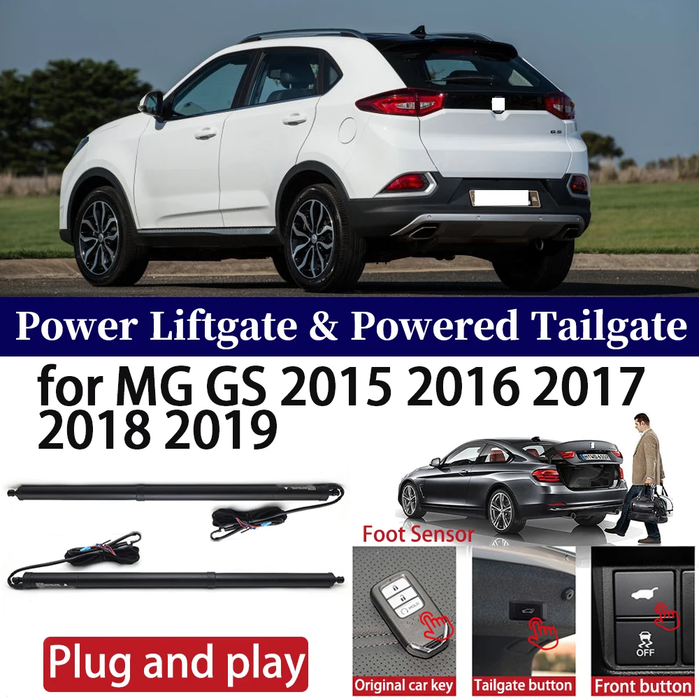 ZhuCamX for MG GS 2015 2016 2017 2018 2019 Car OEM Power Liftgate Automatic One-Click Powered Tailgate Strut  Plug and paly