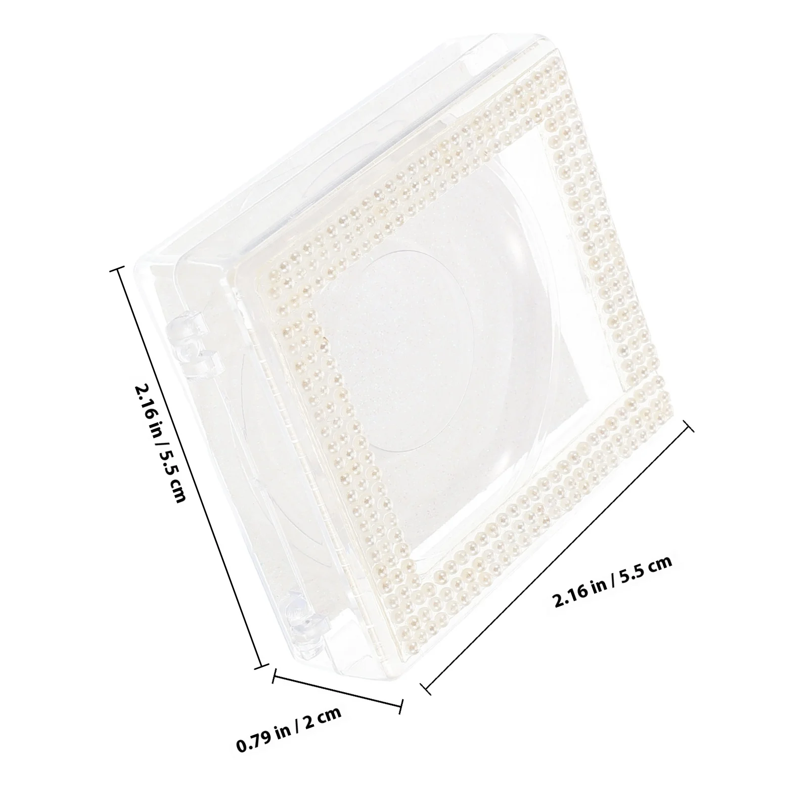 Eyelash Case Portable Lash Organizer Elegant False Eyelash Holder Clear Storage Box Travel Friendly Lash Boxes