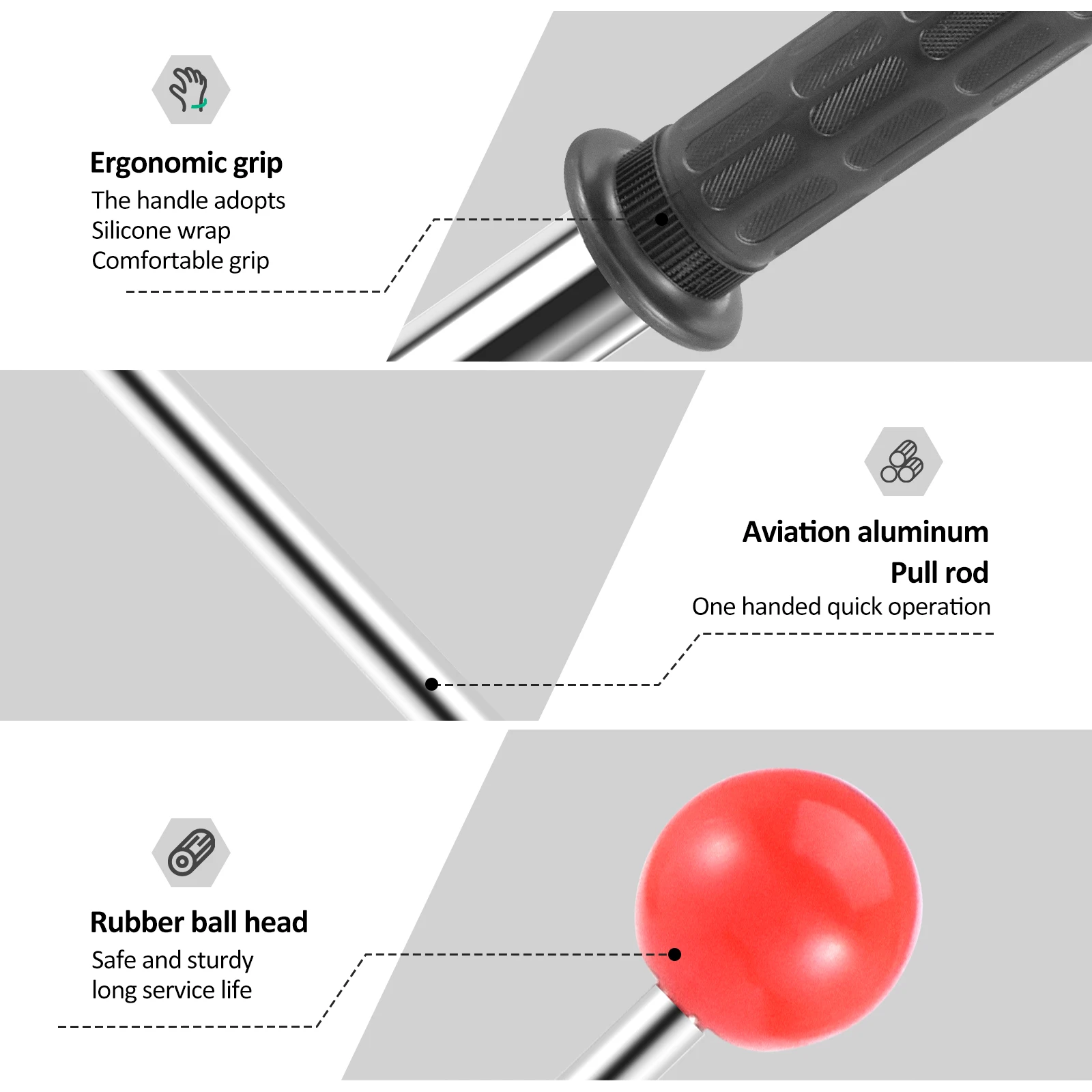 Magnetischer Aufheber mit Auslösegriff, Effizienter Magnetischer Chip-Sammler für Nägel, Schrauben und Metallreste – Detail 5