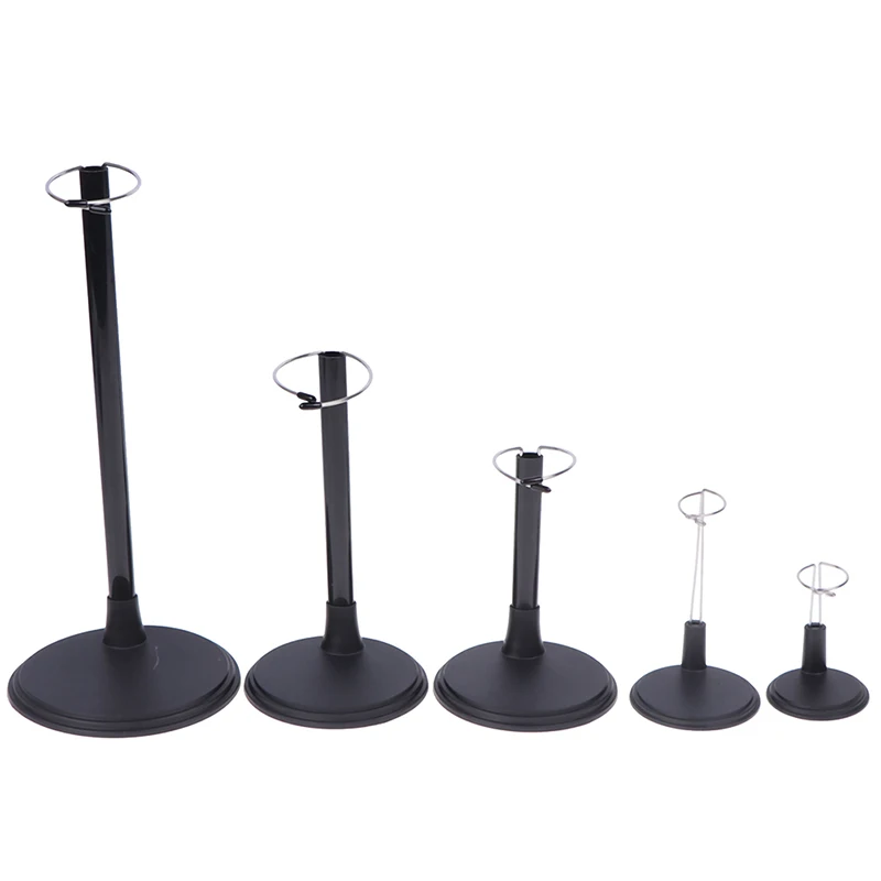 SA New 1pc Black/White Adjustable Metal Doll Dummy Puppet Stand Holder Bracket Support Doll Accessories fit for Doll And Bear