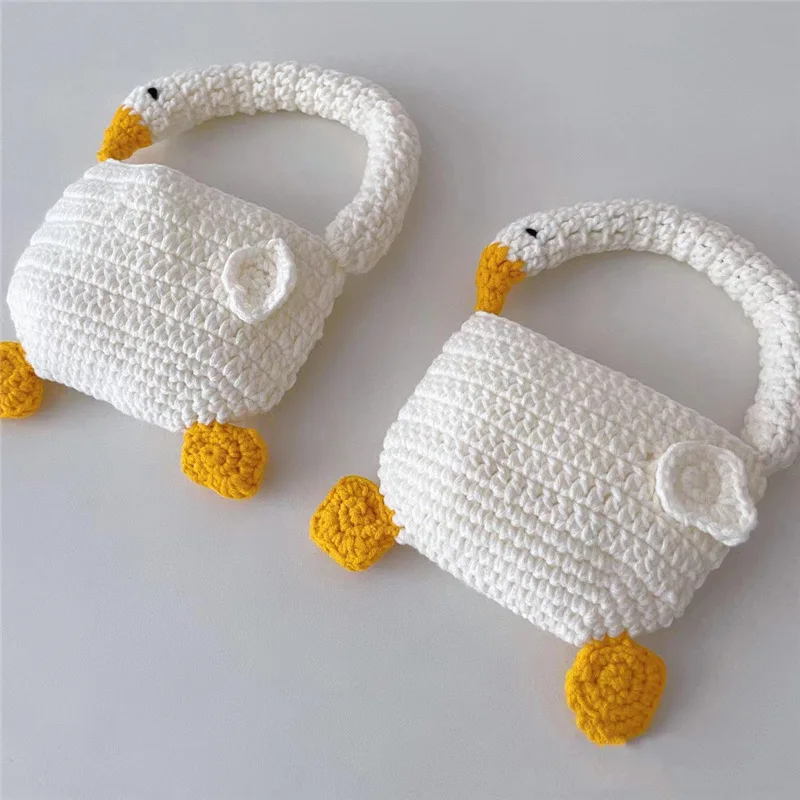 Mini sacs en tricot fzShape pour enfants, Yankee Princess, Goose Tote, petit sac initié, sacs à main pour enfants, mignon, bébé fille, 2-10 ans