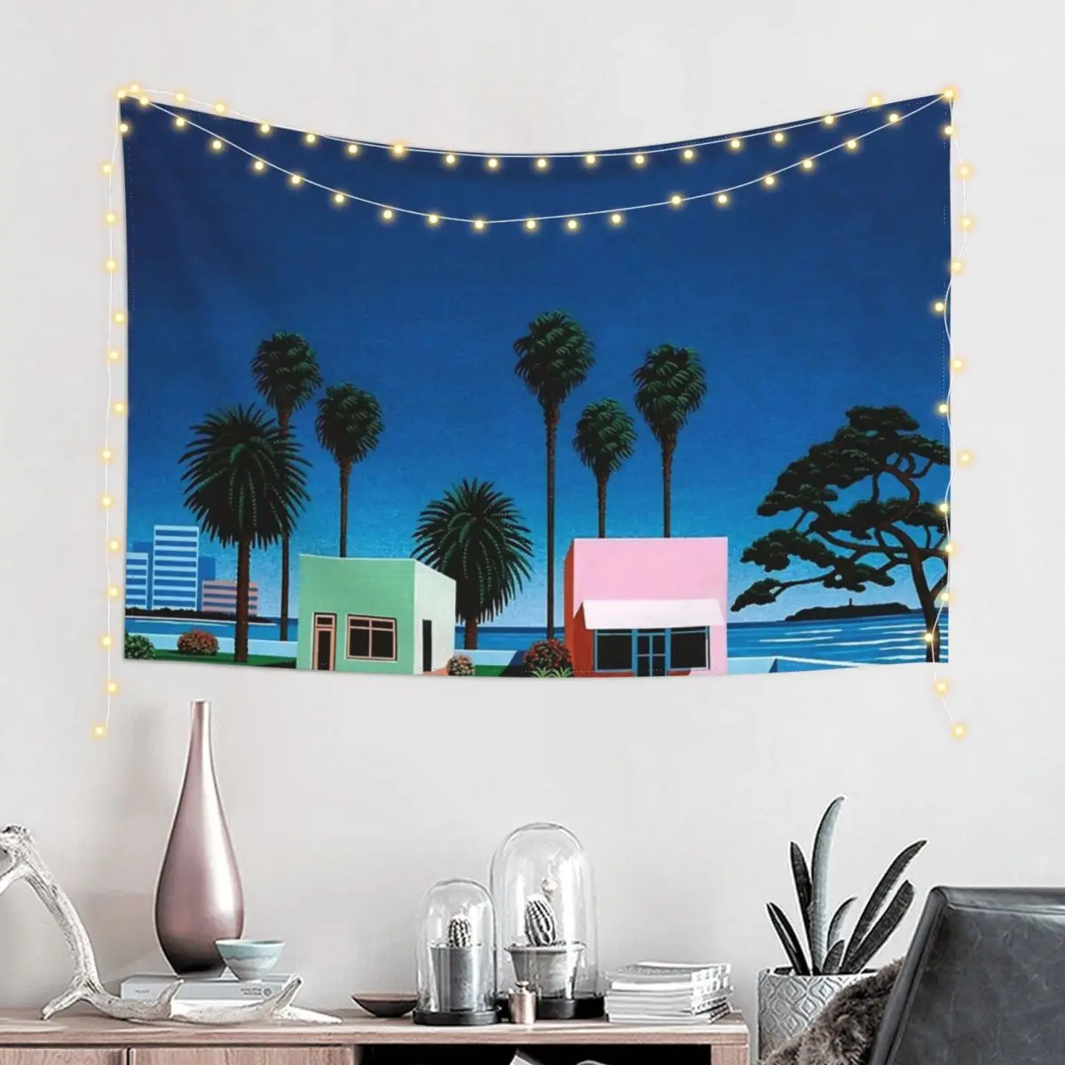 

Hiroshi Nagai Vaporwave nufi Tapestry Decoration Home House Decoration Funny Tapestry