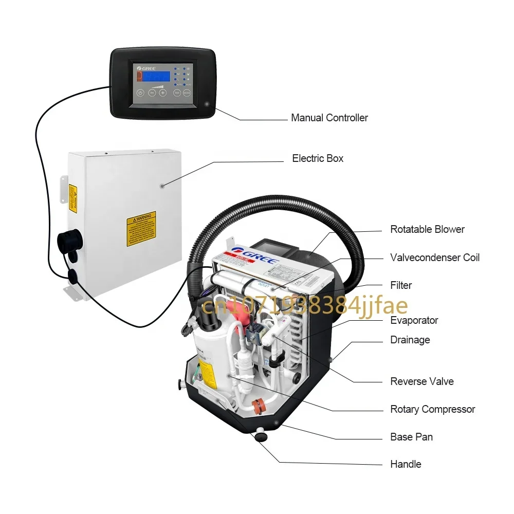 Self-contained Marine Air Conditioner for Boat 9000Btu 12000Btu 16000Btu 24000Btu optional Water Cooled Chiller Vessel