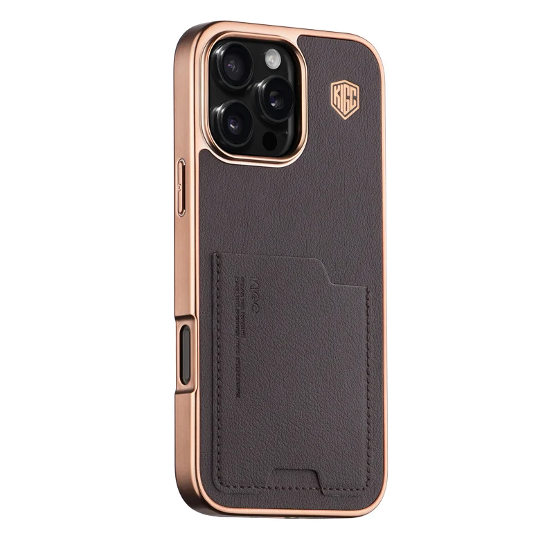 For iPhone 15 16 Pro Max Case KIGC Card Shell Series Luxury Matte