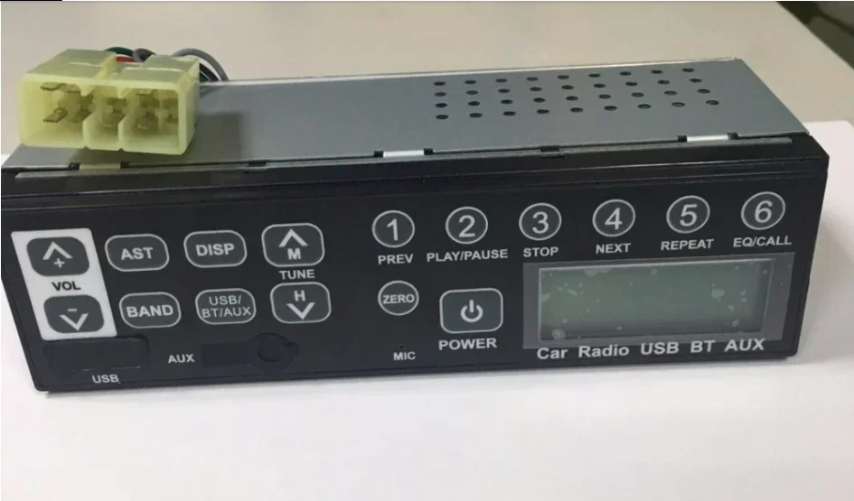 Vehicle Multimedia Player FM AM Radio USB Playback With External Antenna Jack Engineering Machinery Cab Audio Equipment