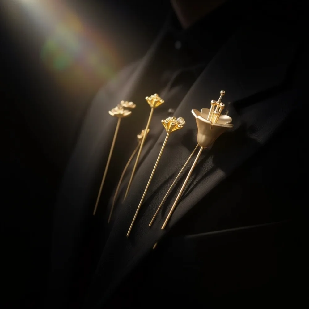 

Набор из 18 штифтов с шариковыми головками и 3 вариантами дизайна, латунные штифты с цветочными ушками, позолоченные 18-каратным золотом, длинные проволочные иглы для изготовления ювелирных изделий и поделок своими руками