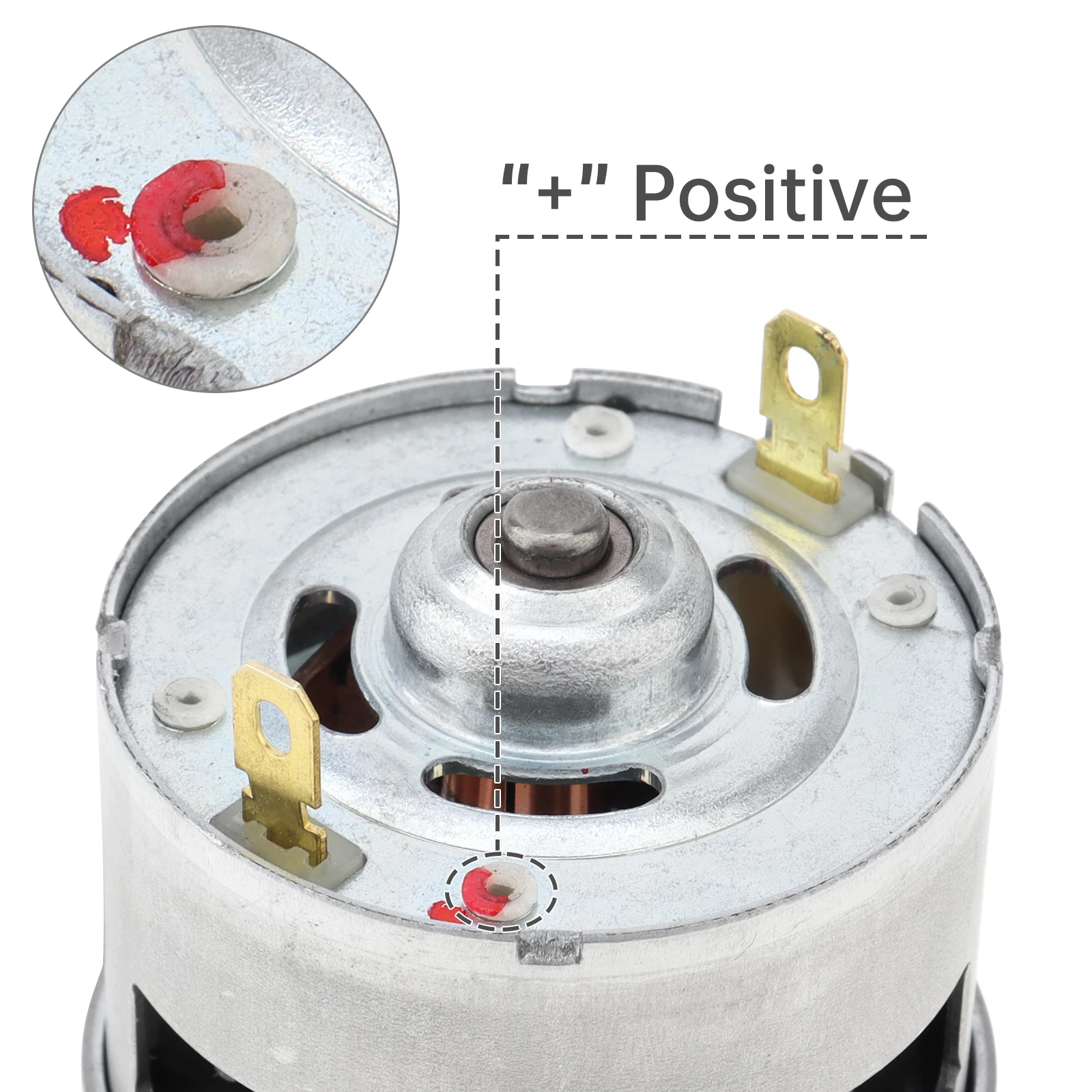 RS775 DC Motor 21V 19500RPM 10 Teeth Helical Gear High Torque Motor Replacement for Lawn Mower / String Trimmer, RS775 Motor