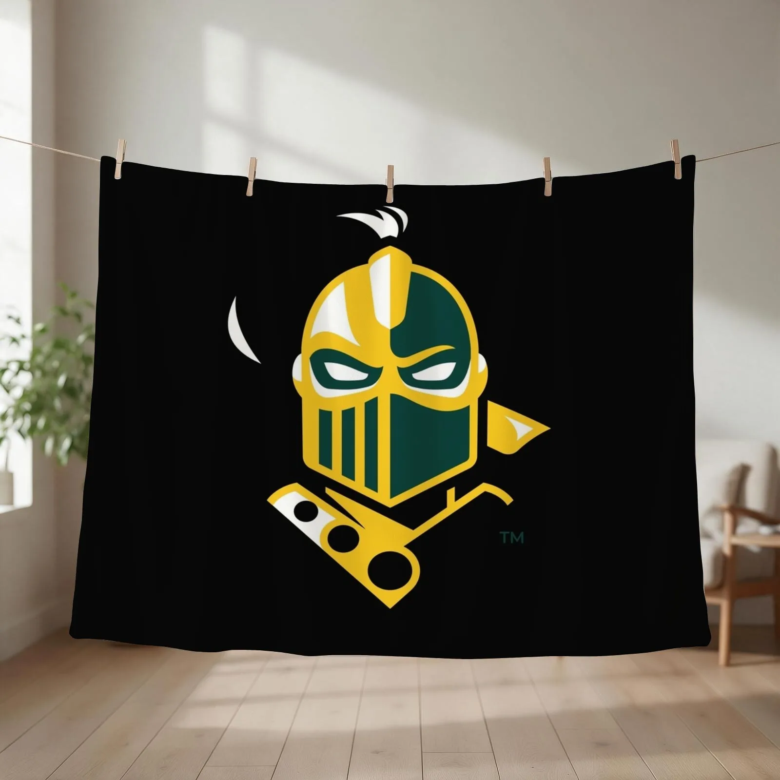 Clarkson golden knights Throw Blanket couch cozy soft plush fuzzy picnic outdoor blanket