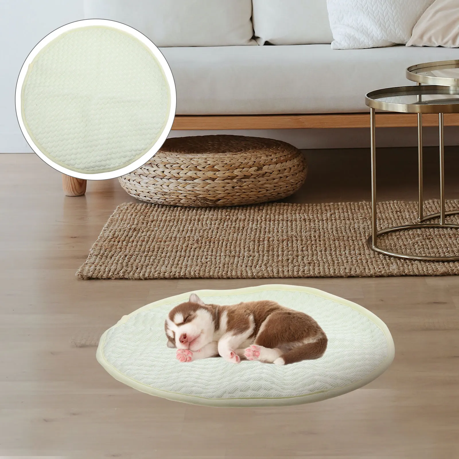 

Pet Mat for Dogs Large Size Floor Cushion Summer Bed Cat Puppy Sleeping Pad Durable Cloth Material Breathable Mesh