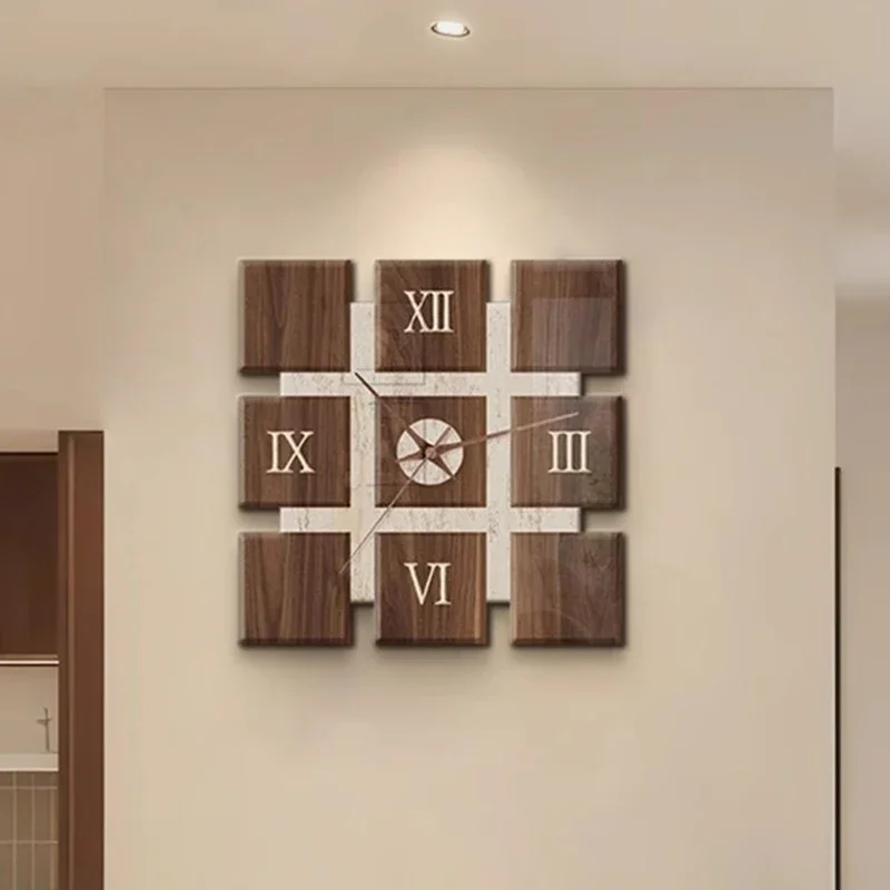 

Vintage Wall Clocks Silent Wireless Luxury Large Size Clock Nordic Creativity Interior Ornaments Clock Modern Home Furniture