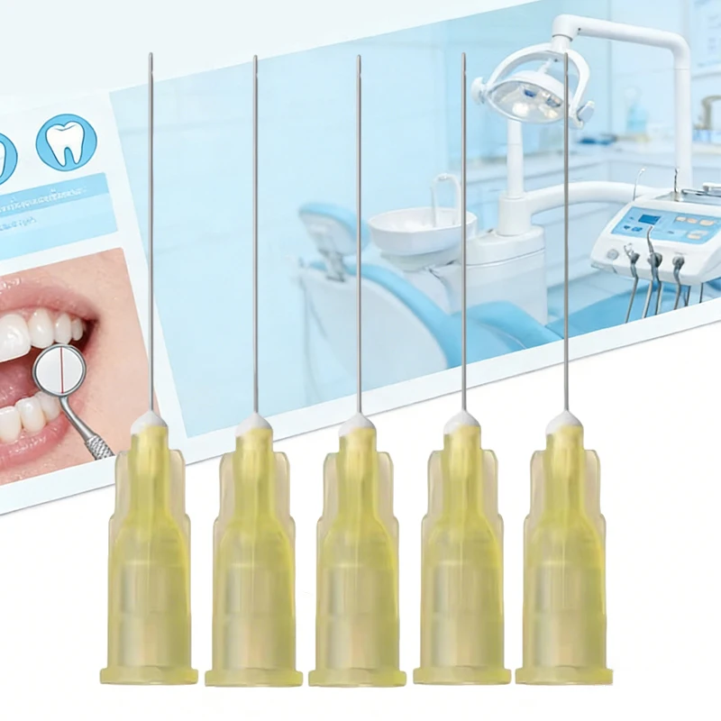 

Dental Irrigation Needle Tips 200Pcs 30G Plain Ends Notched for Endodontic Root Canal Therapy Disposable Sterile Syringe