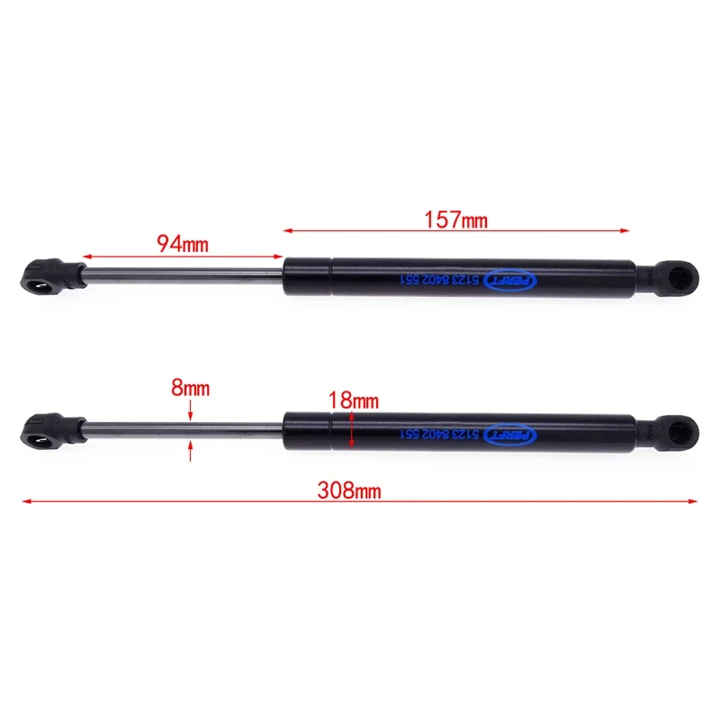 

51238402551 Car Front Hood Lift Shock Struts Bars Bonnet Boot Support Bars For BMW X5 E53 2000-2006