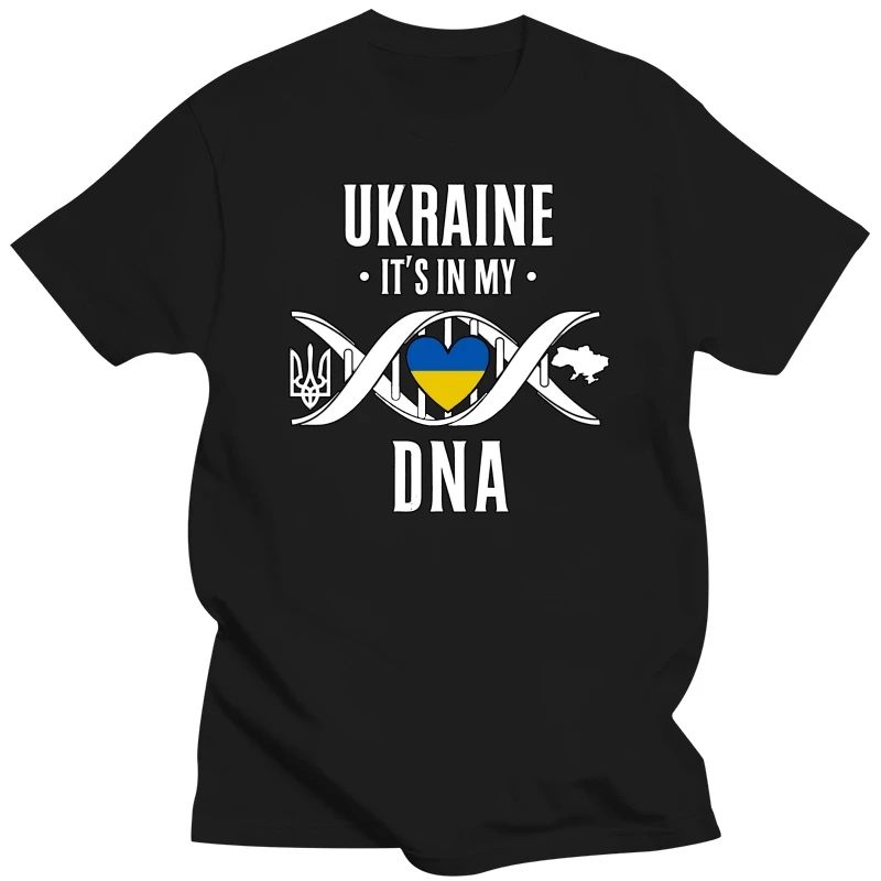 Ukraine T-Shirt Ukrainian T-Shirt Ukraine Is In My Dna T-Shirt Ukrainian 2020 Short Sleeve Hip Hop Fashion O-Neck Casual T Shirt