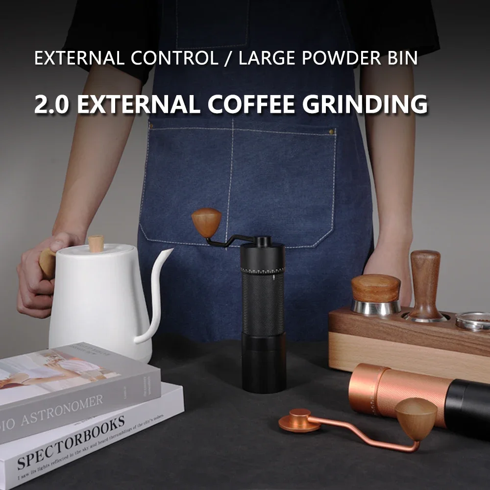 

High Quality Manual Coffee Grinder Portable Upgrade 7 Star Stainless Steel Burr Suitable for Espresso Coffee Milling Tool