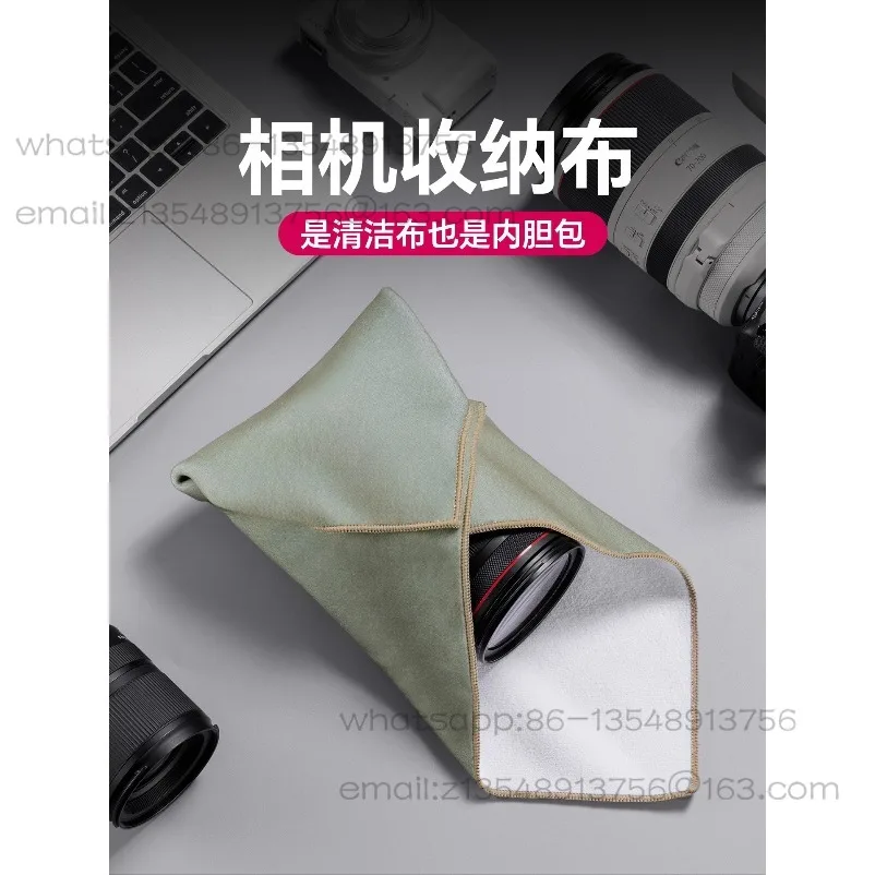 Camera Lazy Self-Adhesive Patch Cloth Cosmetic Bag Magic Cloth Inner Tank Bag Micro-single Folding  SLR Storage Cloth