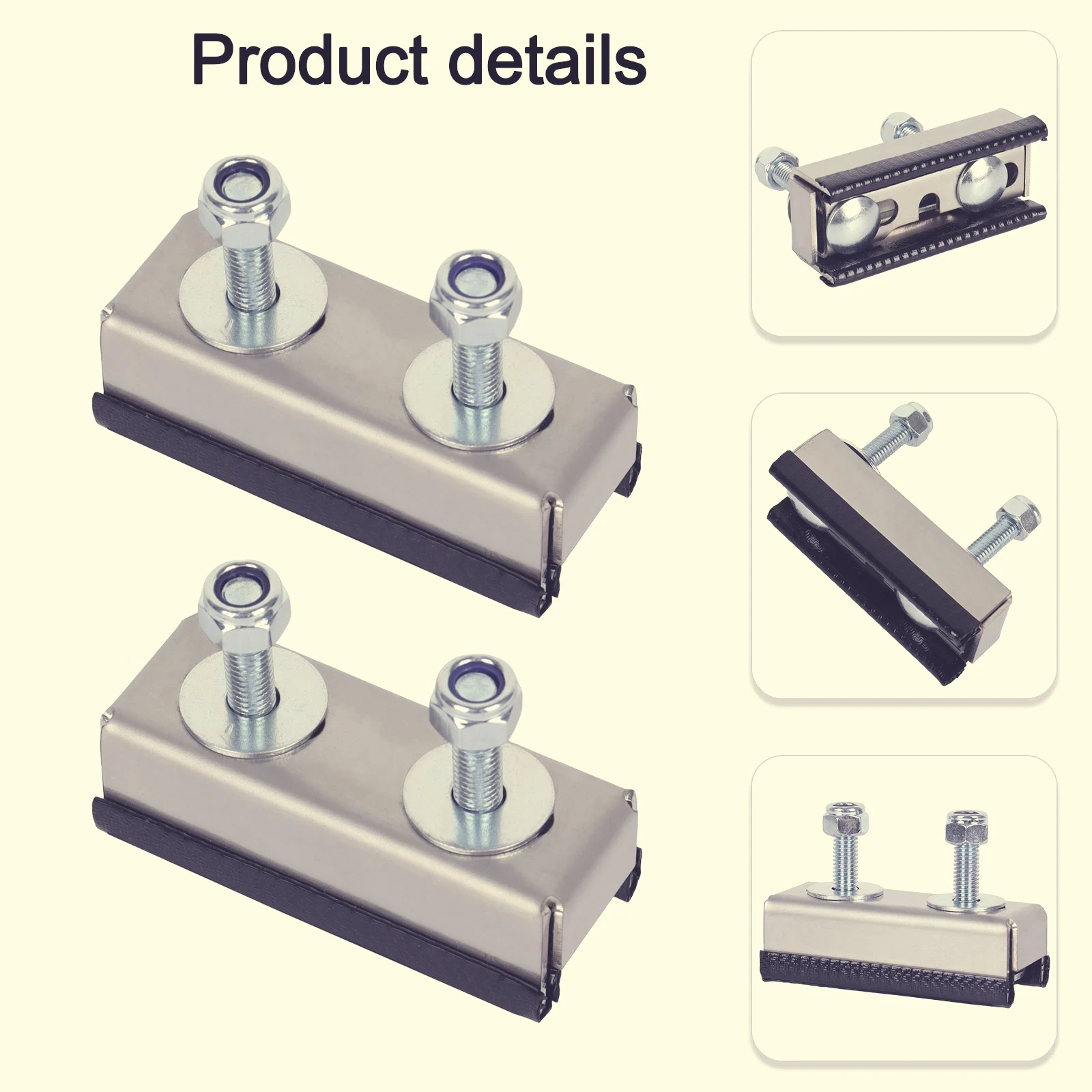 2 Packs Roof Rack Mount Kit Van Roof Rack Brackets RVs Photovoltaic Brackets For Fiat Ducato Peugeot Boxer Citroen Relay