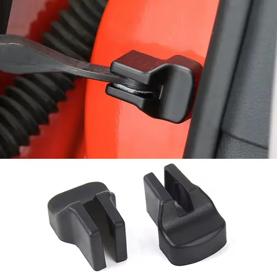 1 paire de couvercles de limiteur de porte de voiture ABS de haute qualité, pour Ford Mustang 2015 2016 2017 2018 2019 2020 2021 2022, boîtier de bouchon articulé