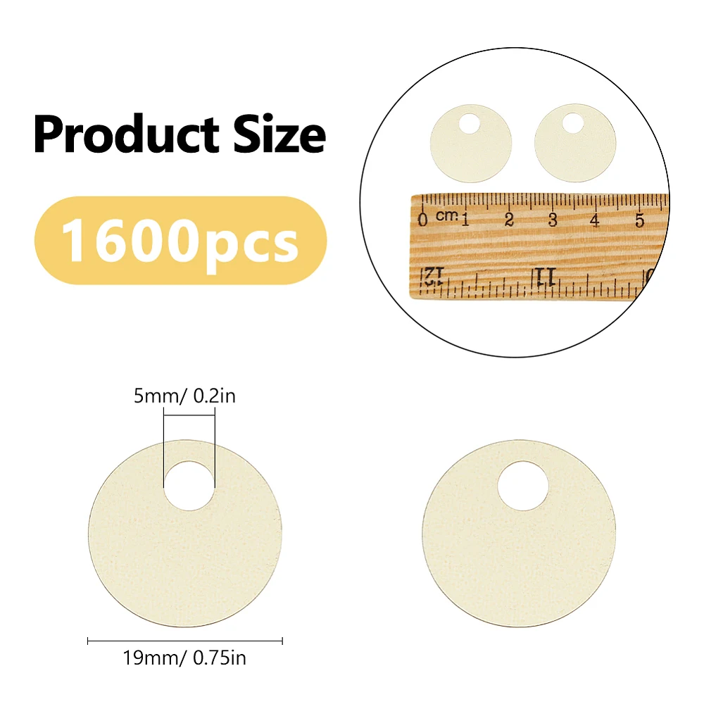 1600Pcs Flat Round Sequin Paillettes 19mm Plastic Large Hole Sequins Loose Paillette Metallic Gold Sequins Bulk