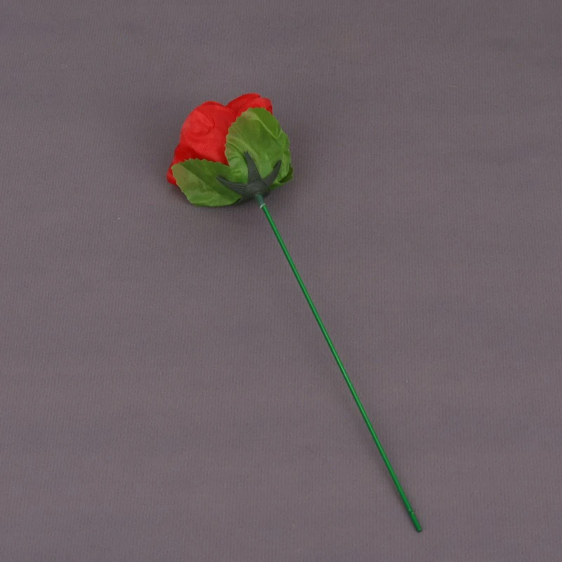 Torch to Flower Rose Magic Trick Appearing Flower Magic Props Easy to do Illusion Props Chasing Girl