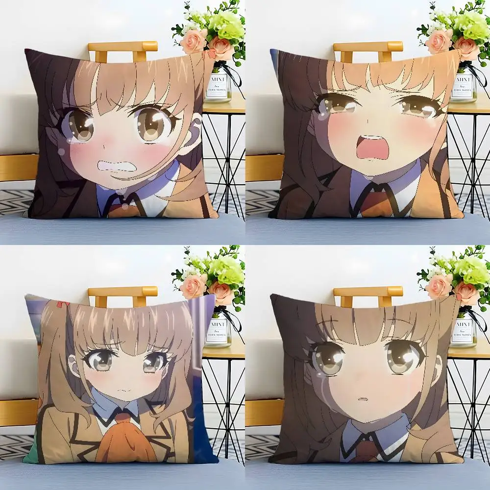 

Nagi-Asu A Lull in the S-sea Pillow Case Anti-dustmite Pillowcase Invisible zipper silky plush Sofa