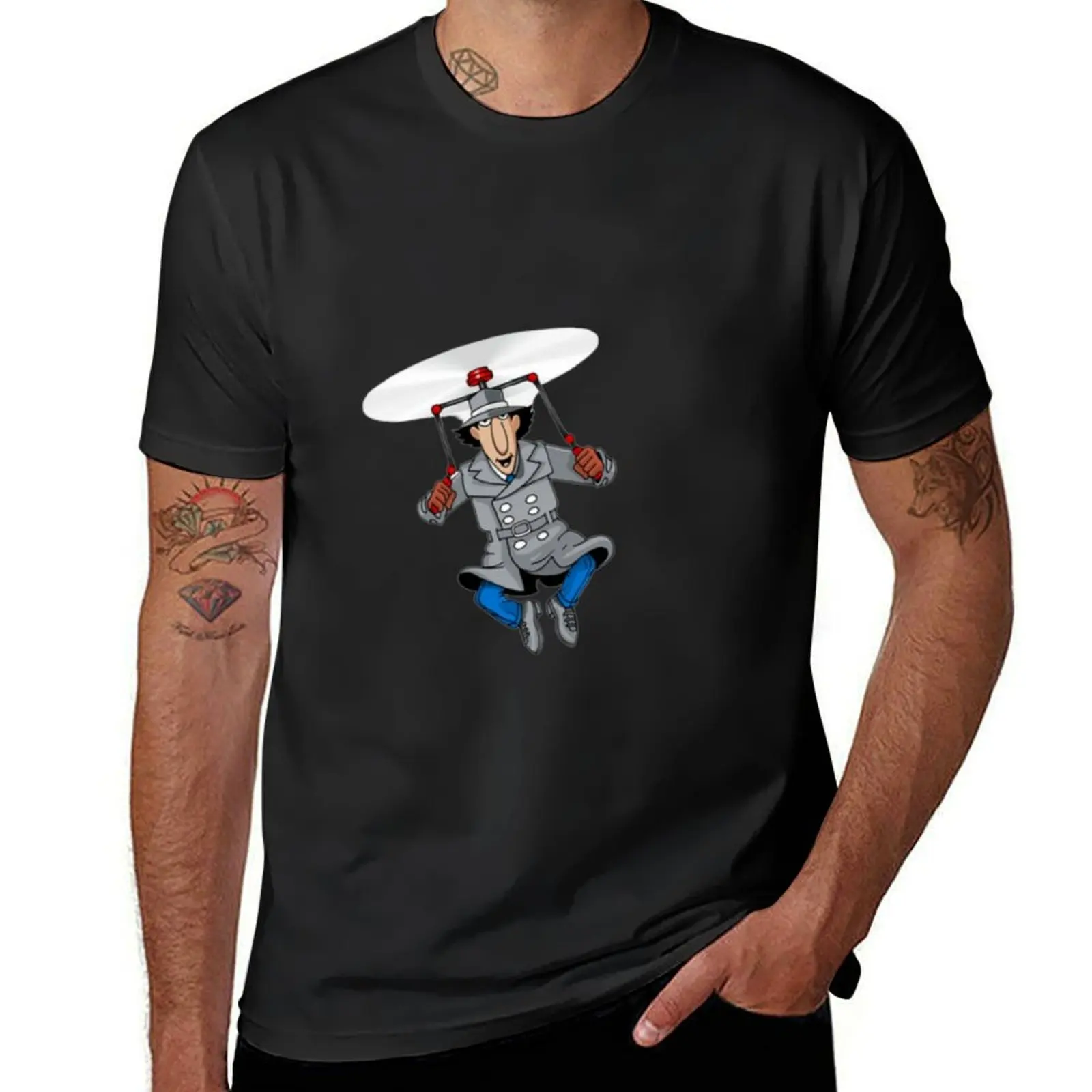 Inspector Gadget T-Shirt summer clothes sports fans mens cotton t shirts