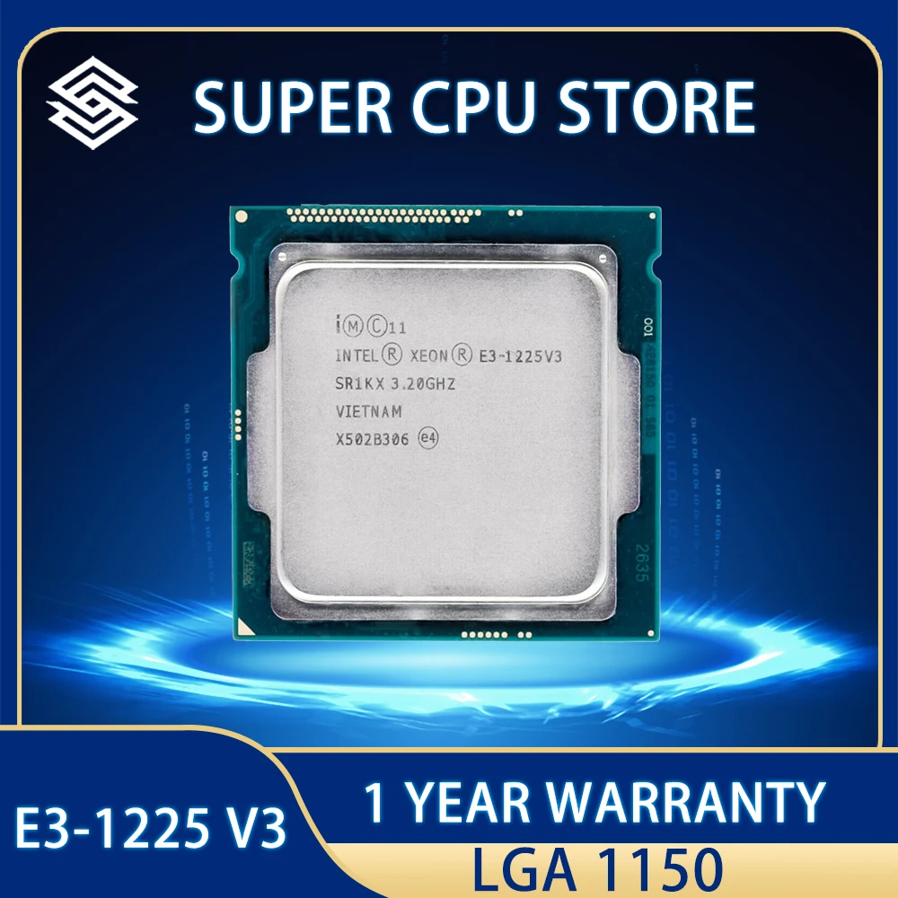 Intel Xeon E3-1225 v3 E3 1225v3 E3 1225 v3 CPU Processor 8M 84W  3,2 GHz Quad-Core Quad-Thread LGA 1150