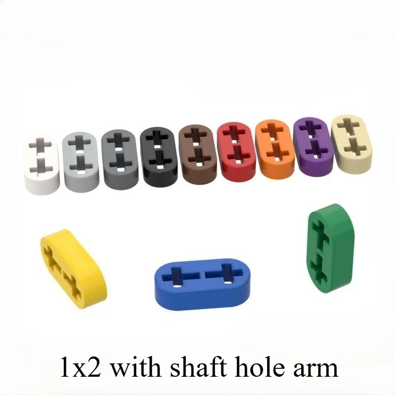 

1x2 with shaft hole arm MOC 41677 small particle building block MOC spare parts technology spare parts Compatible with legoeds